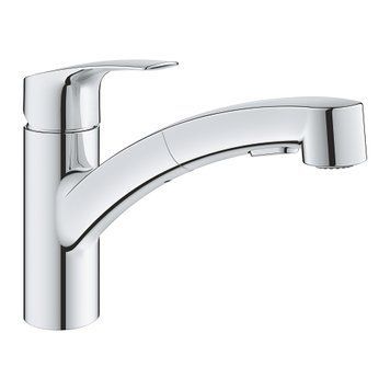 Змішвач для кухні з висувним виливом GROHE EUROSMART 30305001, хром 30305001 фото