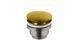 Донний клапан для умивальника універсальний (clicker), brushed gold (100299400) 100299400 &ndash; фото 1