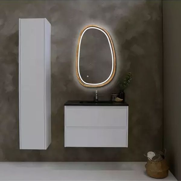 Dali дзеркало асиметричне 500*800мм, LED, (аура,фронт,сендим) дуб натуральний DS5080-O-AFSD фото