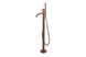 ROUND Змішувач підлоговий для ванни, brushed copper (100339990) 100339990 &ndash; фото 1