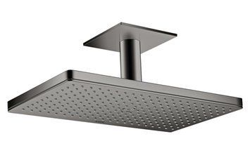 Верхній душ Axor 460х300 1jet з тримачем до стелі, Polished Black Chrome (35277330) 35277330 фото