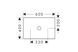 Умивальник Axor Suite 600x400 мм, Matt Black 42004670 42004670 &ndash; фото 2