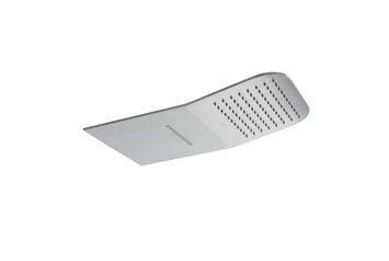 ROUND INOX, Верхній душ FORMA, функціі: дощ, каскад, brushed stainless steel (100281128) 100281128 фото