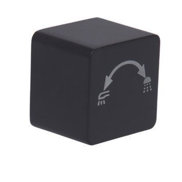Ручка Qtap (23,7x30x30) для душової системи на три споживача Gemini Matt Black QTGEM2373030BLA50064 SD00056188 фото