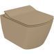 EG321-11CM00E-0000 ELEGANT Унітаз з кришкою підвісний безобідковий, Cappucino Matt EG321-11CM00E-0000 &ndash; фото 2