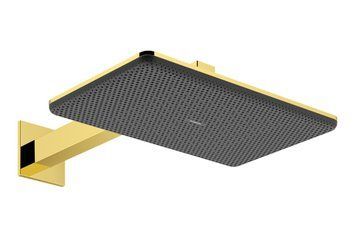 Верхній душ Raindance Alive Q 340/210 2jet EcoSmart з тримачем Polished Gold Optic (24551990) 24551990 фото