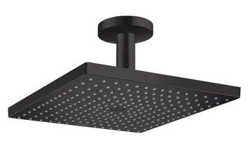 Верхній душ Raindance Select E 300 1jet Air EcoSmart з тримачем до стелі, Matt Black (26251670) 26251670 фото