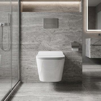 DLI30401111W Linea Підвісний безобідковий унітаз з кришкою soft-close та Vortex Flush, білий DLI30401111W фото