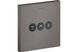 Запірно-перемикаючий вентиль AXOR ShowerSelect Square на 3 функції, Brushed Black Chrome (36717340) 36717340 &ndash; фото 1