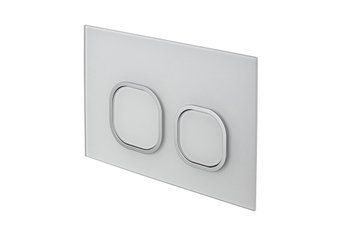 I-COMFORT LINE, Кнопка змиву CRYSTAL, подвійна, I-SMART, white_chrome (100290176) 100290176 фото