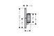 Термостат прихованого монтажу AXOR ShowerSelect ID Square HighFlow, Brushed Bronze (36774140) 36774140 &ndash; фото 2