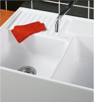 DOUBLE-BOWL SINK Кухонна мийка з 2 чашами 89,5x63x22 б/о (632391R1) White alpin glossy CeramicPlus 632391R1 фото