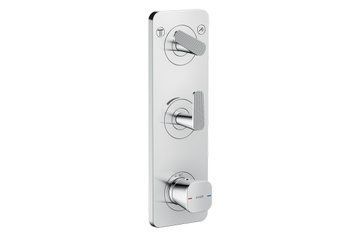 Термостат Axor Citterio C Cubic cut 380/120 для 2-х споживачів, Chrome (49701000) 49701000 фото