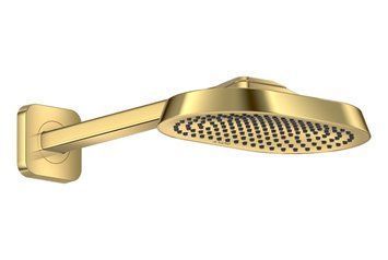 Верхній душ Axor ShowerSphere 250х160 1jet EcoSmart з кронштейном, Polished Gold Optic (39755990) 39755990 фото