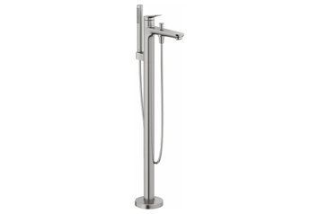 WAVE Окремостоячий підлоговий змішувач для ванни (WA5250000070) Stainless steel Brushed WA5250000070 фото