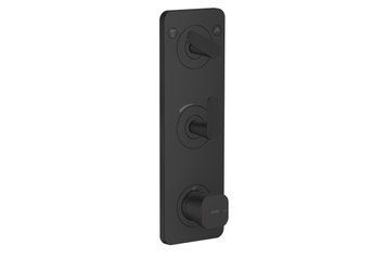 Термостат Axor Citterio C Cubic cut 380/120 для 2-х споживачів, Matt Black (49701670) 49701670 фото