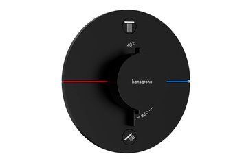 Термостат прихованого монтажу ShowerSelect Comfort S на 2 функції, Matt Black (15554670) 15554670 фото