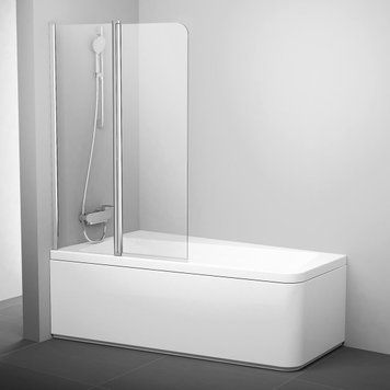 Шторка для ванни двохелементна 10CVS2-100 L Transparent, (7QLA0C03Z1) RAVAK 7QLA0C03Z1 фото
