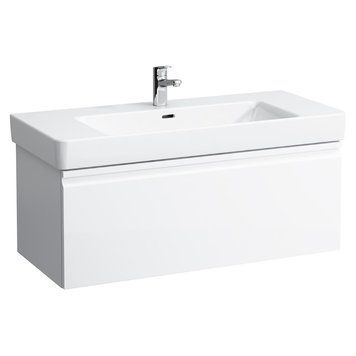 Шафка PRO S 101см, д/раковини H813966, 1шухл,+внутр.шухл, білий глянець H4835520964751 фото