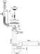 Сифон для кухонної мийки з переливом HC7+PUFS113R-CP HC7+PUFS113R-CP &ndash; фото 2