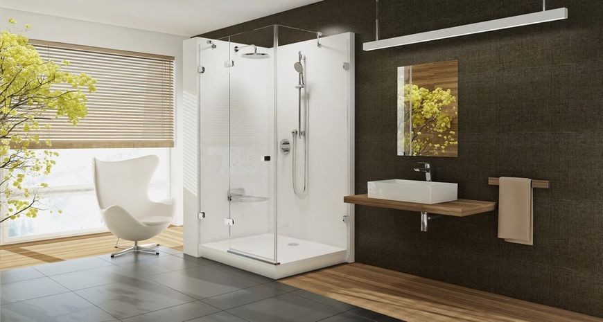 Душовий піддон GIGANT PRO 110x80 CHROME, RAVAK XA04D401010 фото