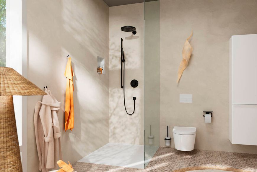 Термостат прихованого монтажу ShowerSelect Comfort S на 2 функції, Matt Black (15554670) 15554670 фото