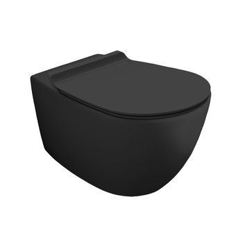 Унітаз підвісний Vignoni Rimless VI18 з кришкою soft-close Black matt VI18-F85-VI004NM SIMAS VI18/F85/VI004NM фото