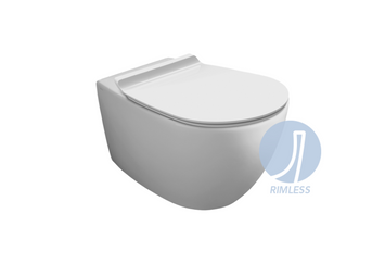 Унітаз підвісний Vignoni Rimless VI18 з кришкою soft-close White matt VI18-F85-VI004WM SIMAS VI18/F85/VI004WM фото