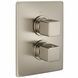 CU018100.2F CUBIC Зовнішня частина термостата для душу, Brushed Nickel CU018100.2F &ndash; фото 2