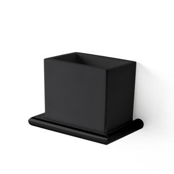 Стакан для зубних щіток підвісний GUY&GUY Matt Black (GU03NO) GU03NO фото