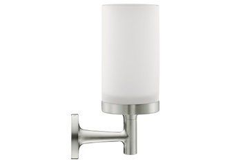Стакан підвісний STARCK T Stainless steel Brushed, скло White Matt (0099317000) 0099317000 фото