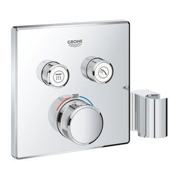 Grohtherm SmartControl Термостат для душу, зовнішня частина, на 2 споживача, з вбудованим утримувачем ручного душу 29125000 фото