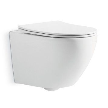 DUN30201111W Universal Підвісний безобідковий унітаз з кришкою soft-close та Vortex Flush, білий DUN30201111W фото