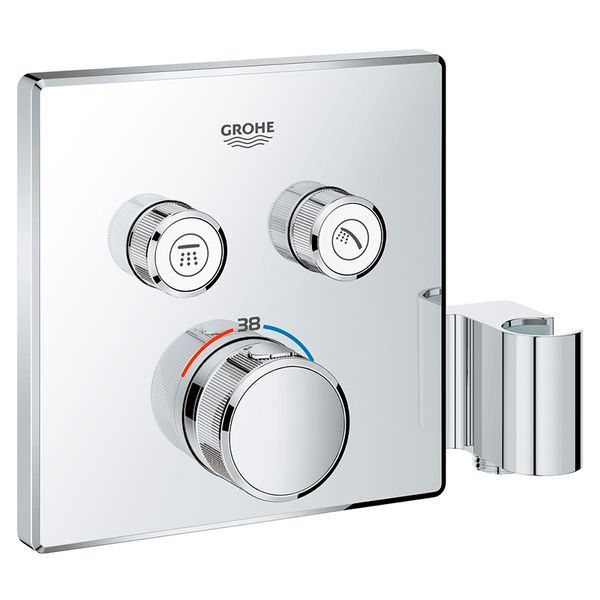 Grohtherm SmartControl Термостат для душу, зовнішня частина, на 2 споживача, з вбудованим утримувачем ручного душу 29125000 фото
