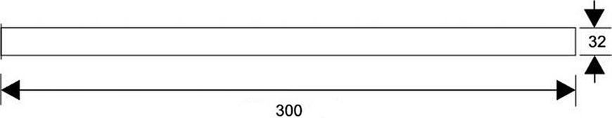 Труба хромована для сифона до умивальника 32 х 300 мм RS4 RS4 фото