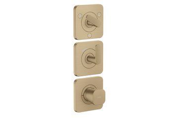 Термостат Axor Citterio C Cubic cut 380/120 для 3-х споживачів, Brushed Bronze (49711140) 49711140 фото