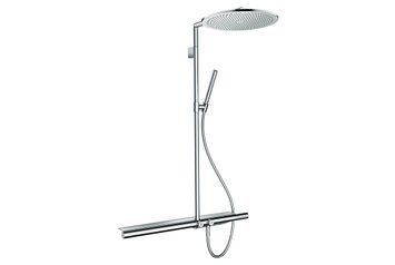 Душова система AXOR Showerpipe з термостатом 800 і верхнім душем 350 1jet, Chrome (27984000) 27984000 фото