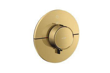 Термостат прихованого монтажу AXOR ShowerSelect ID Round на 1 функцію, Polished Gold Optic (36756990) 36756990 фото