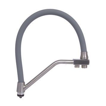 Вилив у зборі Lidz (340х270х32) для змішувача для кухні Aria 020F3 Nickel/Grey LDARI3402703249338 SD00055462 фото