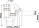 Сифон для кухонної мийки 1 1/2х40 без зливу HC-6 HC6 &ndash; фото 2