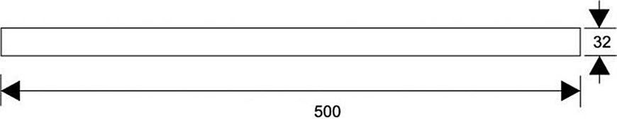 Труба хромована для сифона до умивальника 32 х 500 мм RS3 RS3 фото