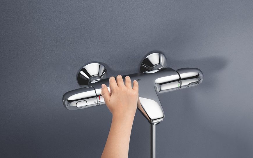 Змішувач для ванни Grohtherm 1000 Black matt 348162433 Grohe 348162433 фото