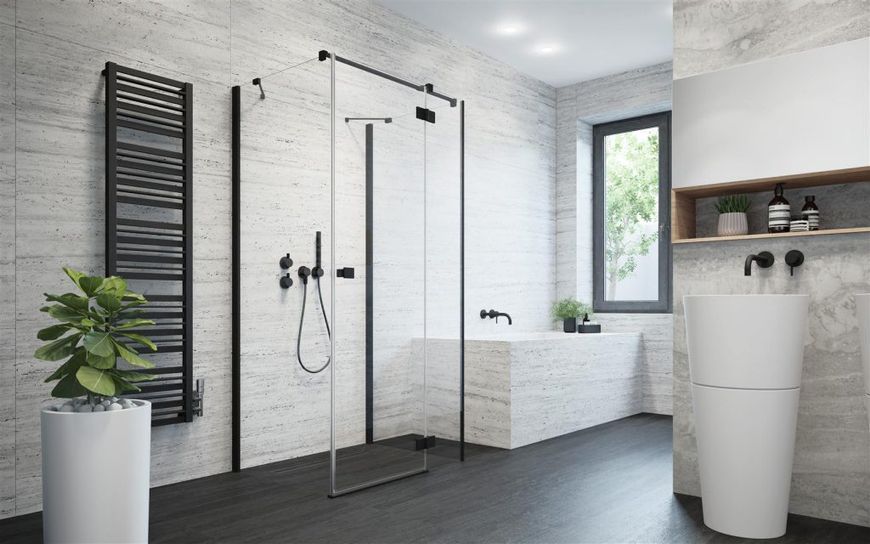 Душові двері Essenza New Black KDJ+S 100 ліві, RADAWAY 1385022-54-01L фото