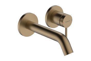 Змішувач Tecturis S 165 для умивальника зі стіни, Brushed Bronze (73350140) 73350140 фото