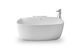 AURENA Ванна пристінна двостороння White Matt 160x103,5 см на рамі з панеллю (700551000000000) 7.00551E+14 &ndash; фото 1