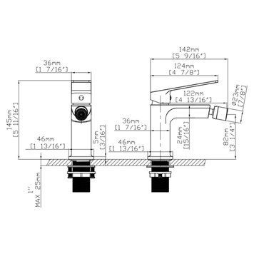 Змішувач для біде Qtap Capricorn Chrome (k26) QTCAP2060102C48223 SD00054347 фото