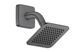 Верхній душ Axor Citterio C 120x120 1jet EcoSmart зі стіновим кронштейном, Brushed Black Chrome (28810340) 28810340 &ndash; фото 1