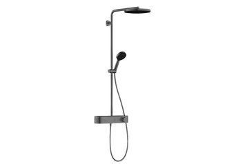 Душова система Pulsify Showerpipe 260 1jet 400 EcoSmart, Brushed Black Chrome (24221340) 24221340 фото