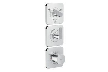 Термостат Axor Citterio C Cubic cut 380/120 для 3-х споживачів, Chrome (49711000) 49711000 фото