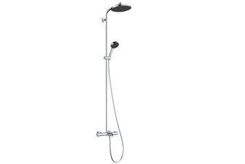 28871000 HG Activera S Душова система Showerpipe 240 1jet EcoSmart з термостатом на ванну Ecostat Fine, хром 28871000 фото